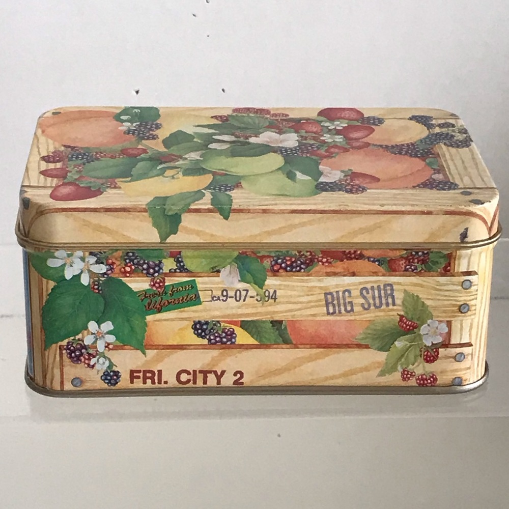 Vintage Hinged San Francisco Soap Company  EMPTY Tin Canister - Collectible